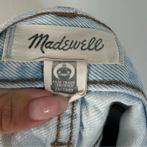 Madewell Relaxed Denim Shorts in Essen Wash Women’s 28 Jean Cut-Offs Americana - Picture 14 of 16